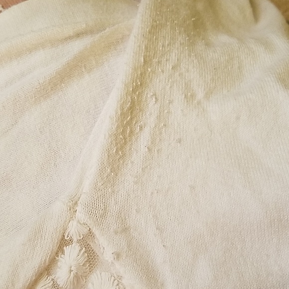 Pretty sheer embroidered white cardigan - Picture 4 of 4